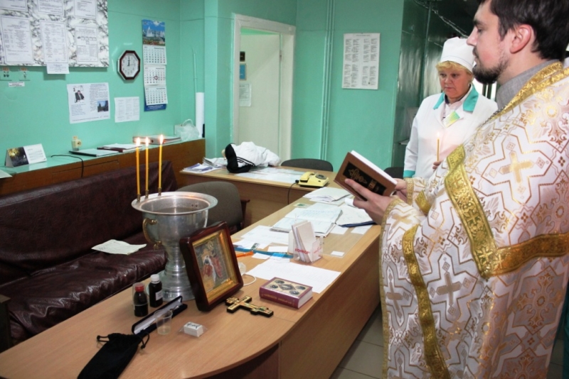 Освящение хирургического отделения Сумской областной больницы №5 г. Сумы